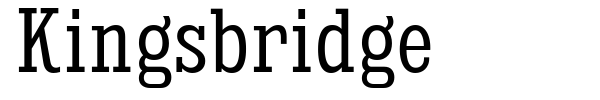 Kingsbridge font preview
